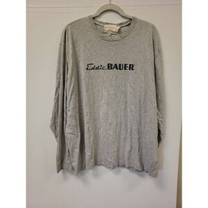 Eddie Bauer Long Sleeve T-Shirt XXL Mens Authentic Outdoor‎ Outfitters Gray